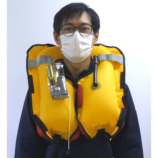 日本船具 膨脹式救命胴衣（自動膨脹機能付き）レッド ＮＳー７０００