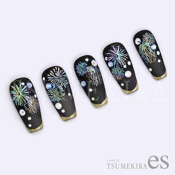 ジェルネイル・ネイルシール IKURA イングカワモト TSUMEKIRA(ツメキラ) ネイルシール es 花火