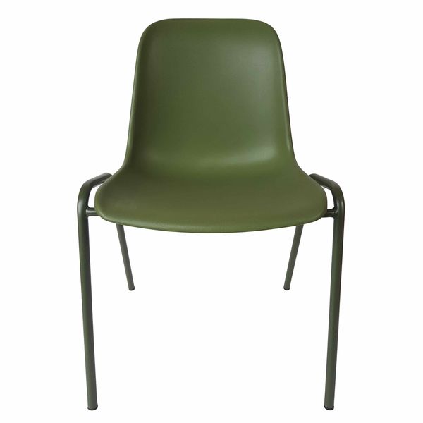 会議用チェアELENA ワントーン オリーブ 1脚 イタリア製 ミーティング