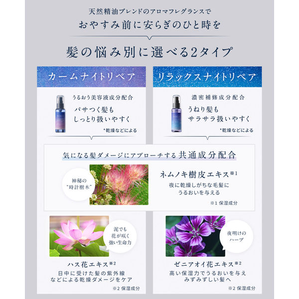 YOLU（ヨル） カームナイトリペアヘアオイル 80mL I-ne - アスクル