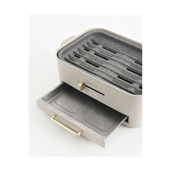 BRUNO コンパクトグリルホットプレート(グレージュ) BOE109-GRG 1個