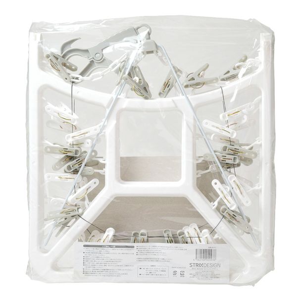 ストリックスデザイン WHITE LAUNDRY 角ハンガー ピンチ42P SBー