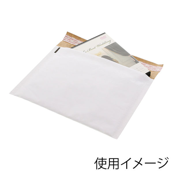 アウトレット】【Goエシカル】紙製クッション封筒 S 白 1パック