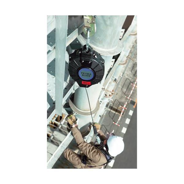 エスコ φ5.0mmx10m 安全ブロック(ステンレス製ワイヤー付