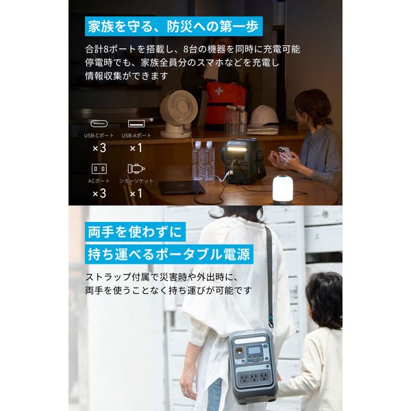 Anker Solix C200 Portable Power Station A1725511 1個 - アスクル Anker Solix C200 Portable Power Station A1725511 1個 - アスクル