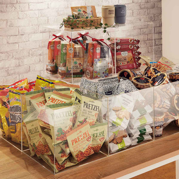 軒先渡し】ストア・エキスプレス 透明アクリル5面ボックス 35cm角 5726