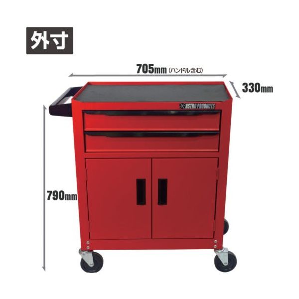ワールドツール アストロプロダクツ AP ミニキャビネット2段ドア付き