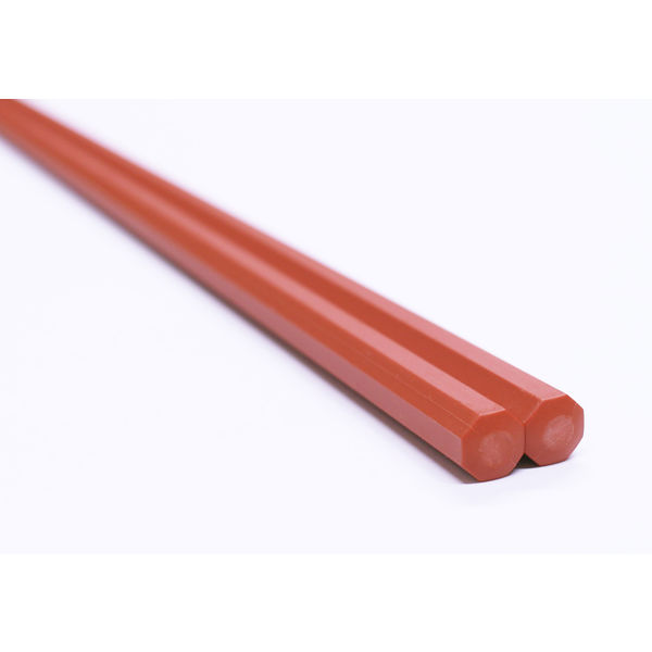 サンライフ 八角PBT箸 レッド10P 1セット(10膳) - アスクル