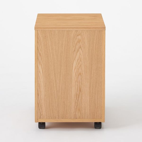 無印良品 木製デスクキャビネット オーク材突板 良品計画 - アスクル