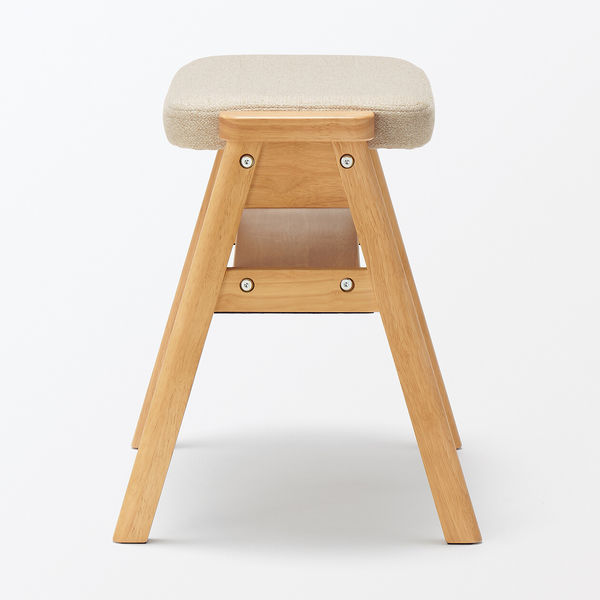 無印良品 再生ポリエステル混 木製スタッキングスツール