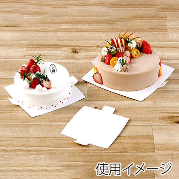 サガシキ ケーキトレー nw紙トレー 角 ホワイト4号
