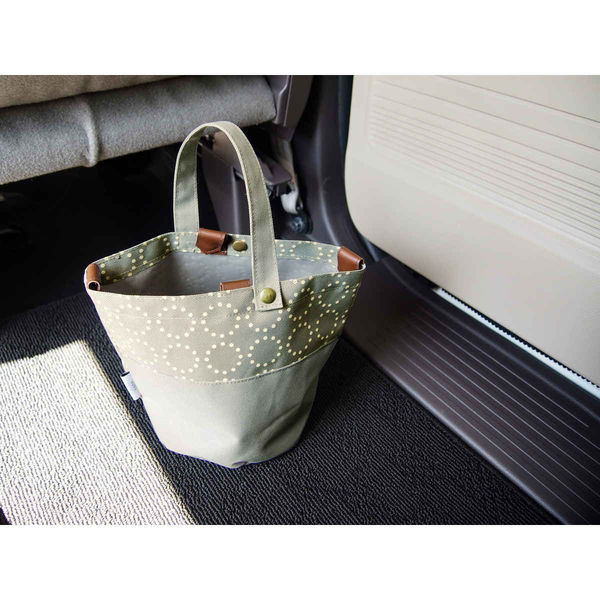 オカトー ゴミ箱 車 ダストボックス matka 2WAY 吊り下げ グレー
