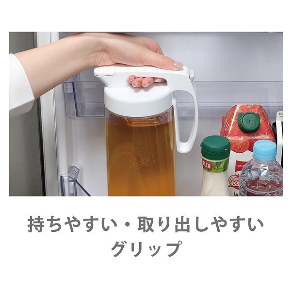 定番人気！ シームレスピッチャー 冷水筒 1個 K-1286W 日本製 熱湯可 2.1L 食器