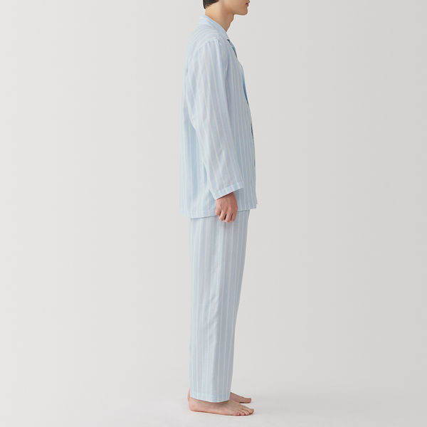 新品タグ付　 無印良品 着る毛布パジャマ ライトブルー　L 匿名発送 MUJI レディース】無印良品 婦人 静電気が起きにくい 着る毛布
