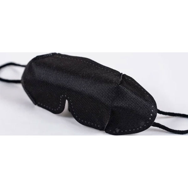 横井定 ひとみの休息 3Dアイマスク 個別包装 V003 ブラック 5枚入 1袋