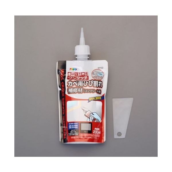 エスコ 200ml コンクリートひび割れ補修材 EA934KB-63A 1セット(8個