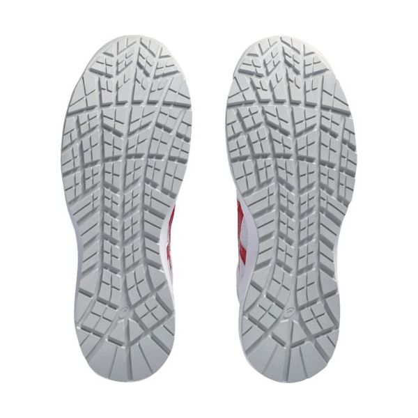新品/asics WINJOB CP218 26cm ホワイト/レッド ASICS 安全靴 ハイカット asics アシックス WINJOB ウィンジョブ
