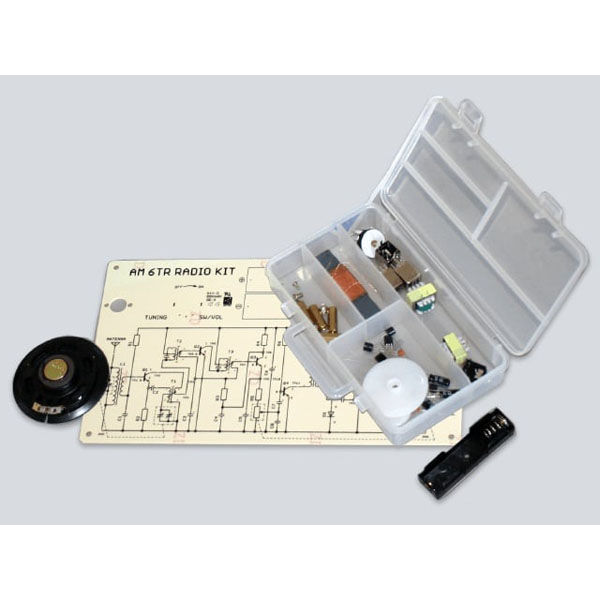アドウィン キットで遊ぼう電子回路 6石AMラジオ編 ECB-1000T 1セット