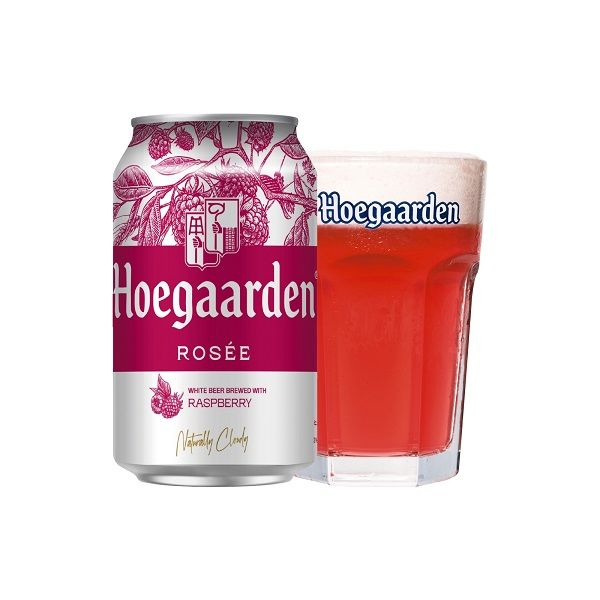 数量限定】ビール ヒューガルデン ロゼ 330ml 缶 1パック(4本