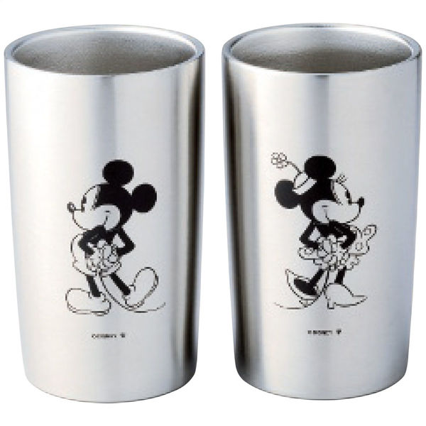 ヤクセル ステンレス真空タンブラーセット300ml(ミッキー&ミニー