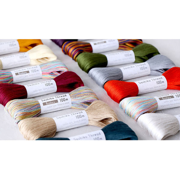 刺し子糸 単色 Sashiko Thread 約100m カラー「朱(しゅ)」 No