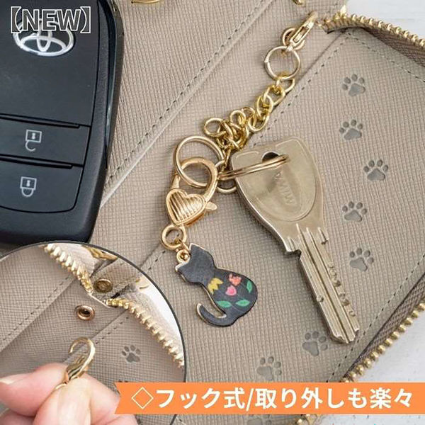 向島自動車用品製作所 やっぱり猫が好き スマートキーケース ブラウン