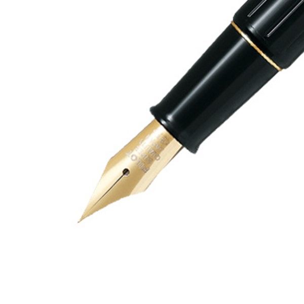 PILOT パイロット 万年筆 デスクペン ペン先 14K EF パイロット 万年筆 デスクペン 金色仕様 ブラック軸 極細字（EF