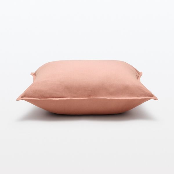 9/7迄大幅値下げ 新品未使用 unpis クッションカバー グラス 無印良品 オックスクッションカバー 55×59cm用 ピンク 1