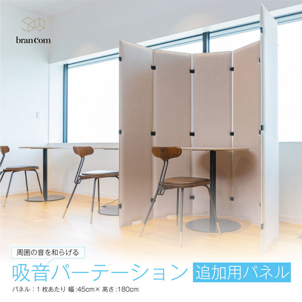 軒先渡し】コマイ branCom 吸音パーテション 3連 幅1350×奥行25