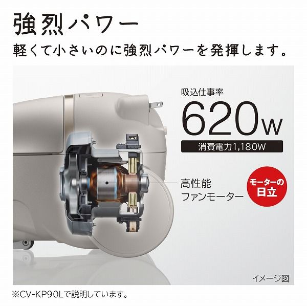 日立 紙パック式クリーナー CV-KP90L N 1台 - アスクル