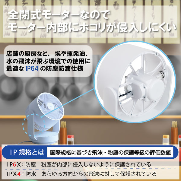 YAR-CD20ES(W) サーキュレーター 首振り360度 DCモーター 全分解