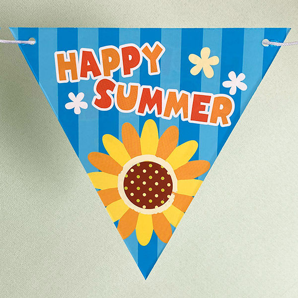 ポップギャラリー(POPGALLERY) 青空ひまわりフラッグガーランド TC2