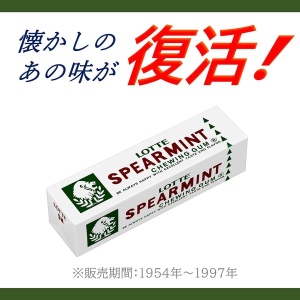 ロッテ 9枚 スペアミントガム (15×3)45入 (板ガム ミント お菓子