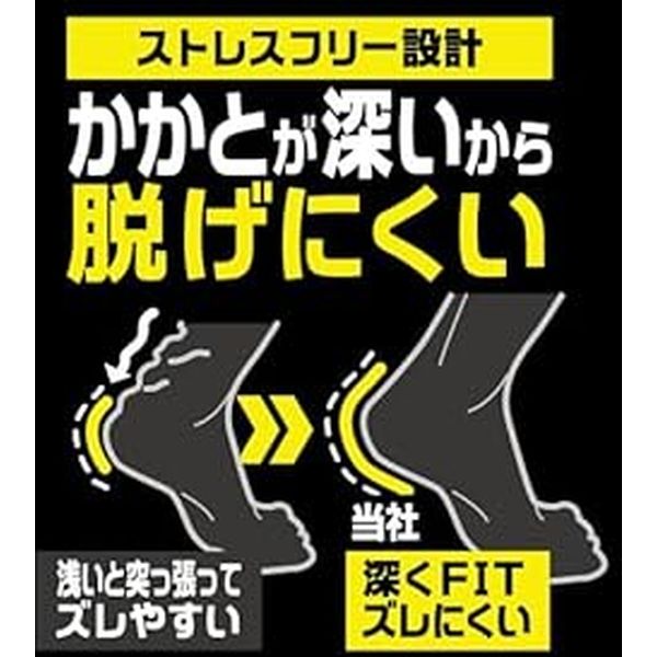ディックコーポレーション 超抗菌防臭3Dソックス 先丸クルー 3P
