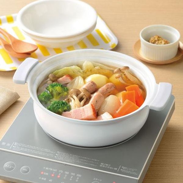 カクセー IH対応 卓上鍋 28cm グレー CT-26 1個(直送品 カクセー IH対応 卓上鍋 28cm グレー CT-26 1個(直送品