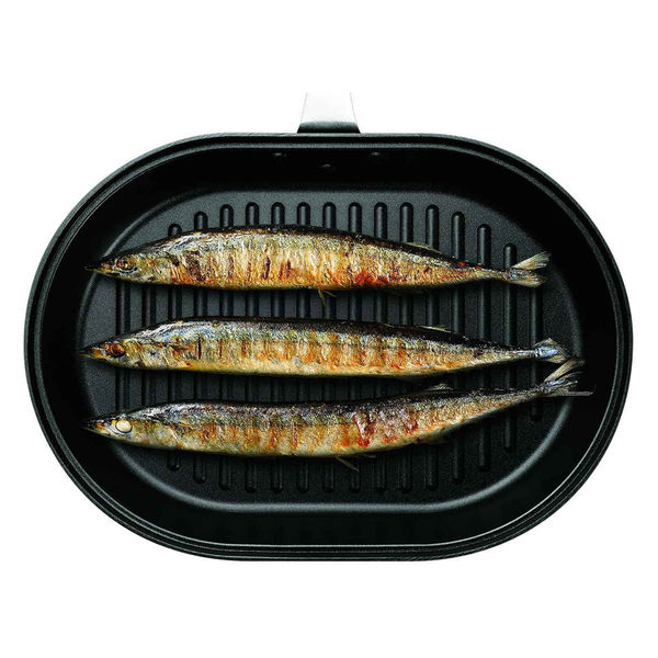 パール金属 魚焼き器 IH対応 グリルファン ガラス蓋付き 魚焼き