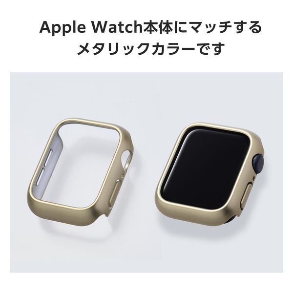 Apple iPa 5ゴールド本体&カバー付き アップルウォッチ カバー SE/Series6/5/4[40mm] バンパー