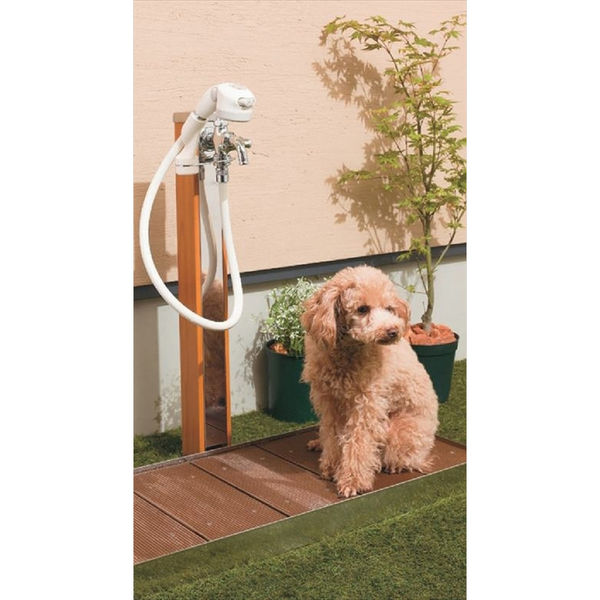 水栓柱 +水洗パン+水洗×2個【カクダイ】 水栓柱パン カクダイ 【通販