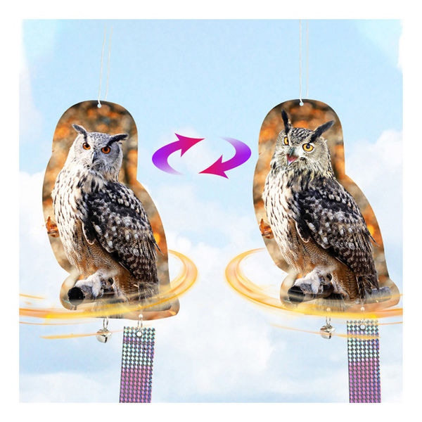 セーフラン安全用品 鳥よけ吊り下げキラキラ3D印刷リアル