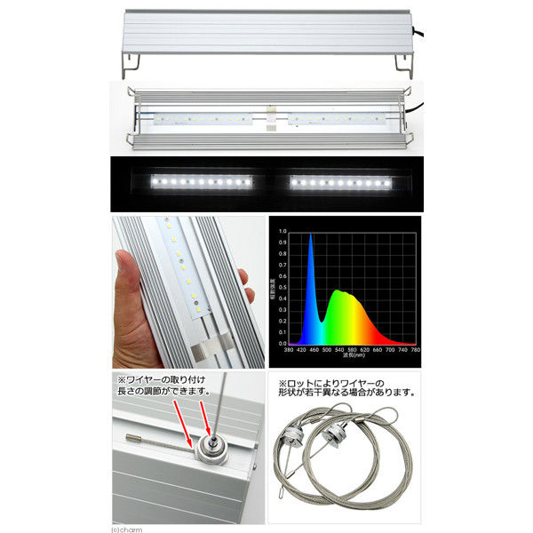 Aqullo（アクロ） TRIANGLE LED BRIGHT 450 2800lm Series 45cm水槽用