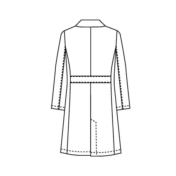 チトセ ドクターコート 女性用 イエロー S MZ-0175 1枚 白衣