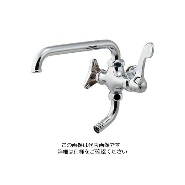 エスコ PJ1/2” 双口横形自在水栓 EA468BA-7A 1個（直送品） - アスクル