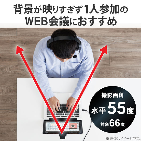 WEBカメラ マイク内蔵 500万画素 ワイドスクリーンFull HD対応 ブラック UCAM-C750FBBK エレコム 1個