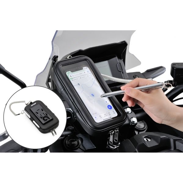 DM20 ケース付き　さらに値下げしました。 デイトナ バイク用スマートフォンケース2 クイックタイプ 18868