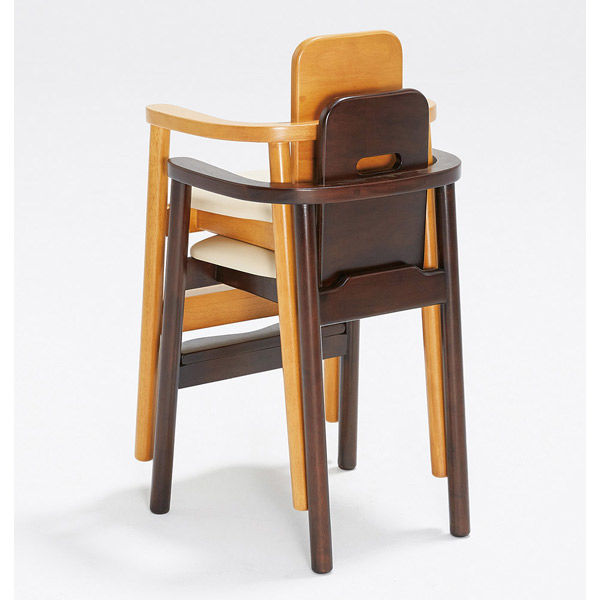 【軒先渡し】桜屋工業 RESTAREA 子供椅子6号 キッズチェア 既製品 補助ベルト付 ナチュラル×ベージュ 1台（直送品）