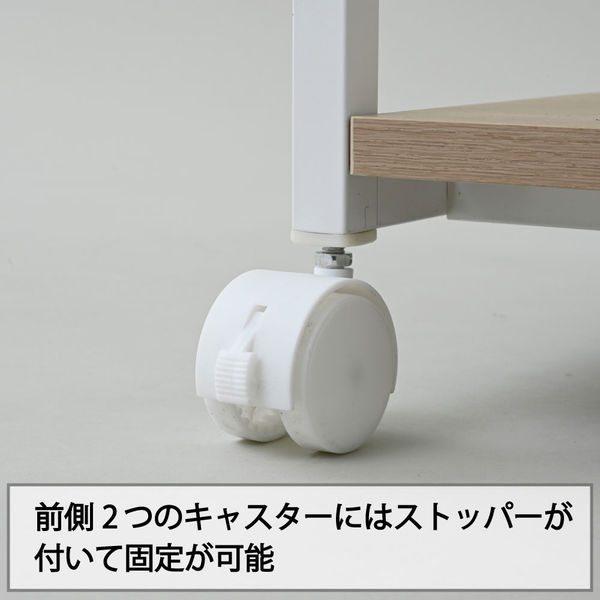 YAMAZEN プリンタワゴン OAラック 3段 キャスター付 高耐荷重 合計60kg