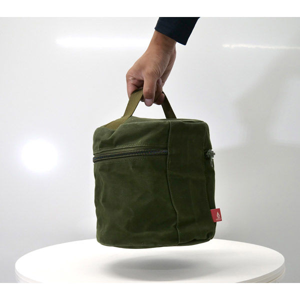 HONOAKARI 筒状収納袋 緑 七輪専用 6300020705 1個（直送品
