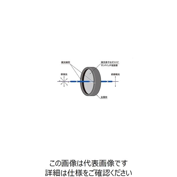 シグマ光機 近赤外偏光フィルター 760~2000nm φ24mm SPFN-30C-26 シグマ光機 近赤外偏光フィルター 760~2000nm φ24mm SPFN-30C-26