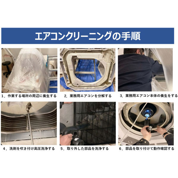 【清掃サービス】エアコンクリーニング　天井吊り型　1台（直送品）