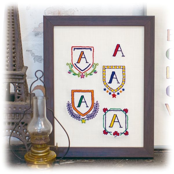 クロバー フリーステッチングニードルで作る ワンポイント刺しゅう